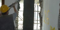 Cerchiature dei pilastri in acciaio - Riprofilatura pilastro malta tixotropica